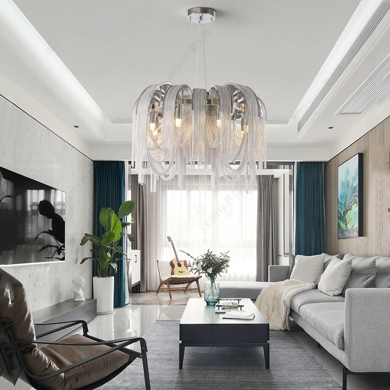 Alisa Modern Aluminum Chain Tassel - Yami Lightings