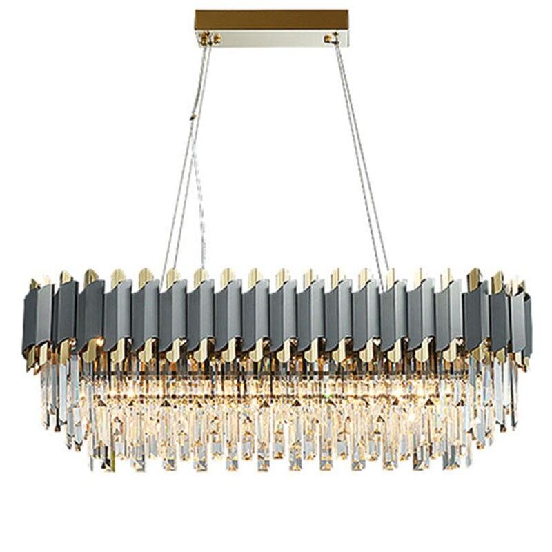 Flavian Rectangular Crystal Chandelier - Yami Lightings
