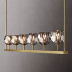 Belle De Crystal Linear Chandelier W 60" - Yami Lightings
