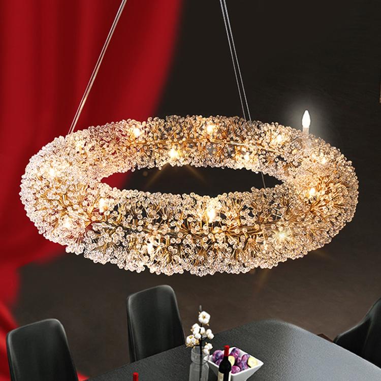 Iissabelle Flower Crystal Chandelier - Yami Lightings