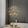 Golden Faceted Crystal Petal Dandelion Chandelier - Yami Lightings
