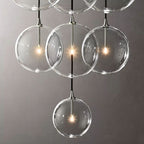 Glass Globe Moblie Cluster Chandelier 44" - Yami Lightings