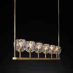 Belle De Crystal Linear Chandelier W 60" - Yami Lightings