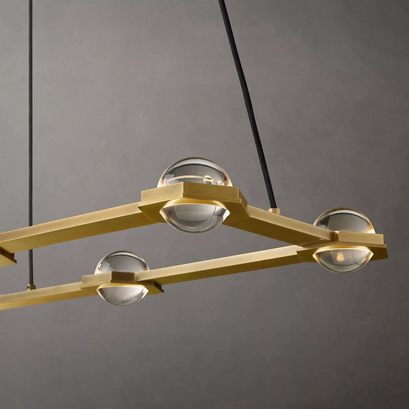 Planet Rectangular Chandelier（ 15' Drop） - Yami Lightings
