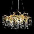 Doris Branch Gold Ring Crystal Chandelier - Yami Lightings
