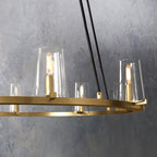 Penelope Modern Clear Glass Round Chandelier - Yami Lightings