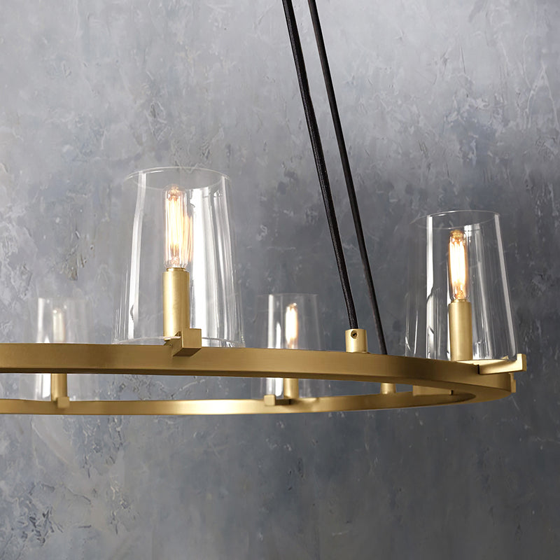 Penelope Modern Clear Glass Round Chandelier - Yami Lightings