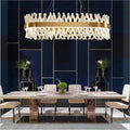 Arsenio Oval Crystal Chandelier - Yami Lightings
