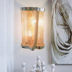 Ashley Aluminum Chain Tassel Wall Sconce - Yami Lightings