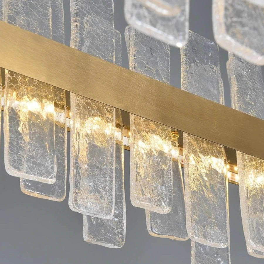 Andrea Rectangular Crystal Chandelier - Yami Lightings