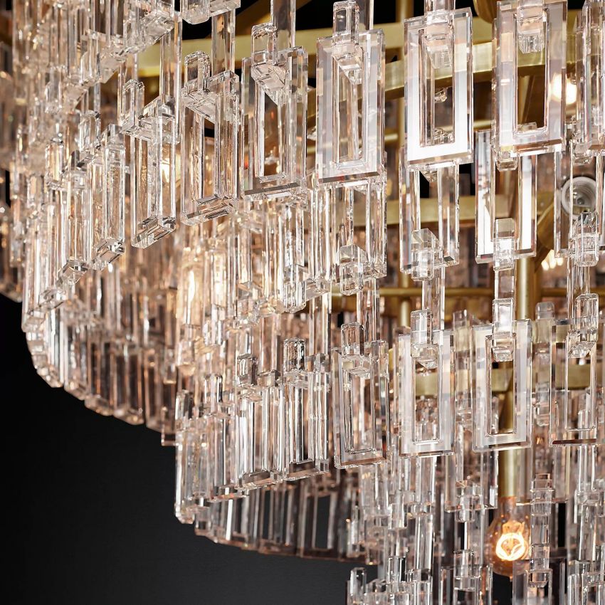 Marignan Three-Tier Round Chandelier 36" - Yami Lightings
