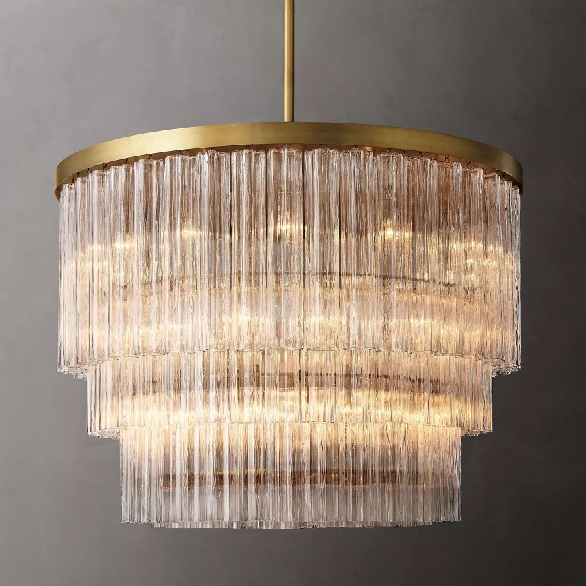 Cielo Three-Tier Round Chandelier 48" - Yami Lightings