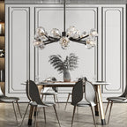 Belle De Crystal Ball Round Chandelier 36" - Yami Lightings