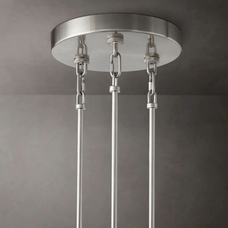 Calen Clear Round Chandelier 65"