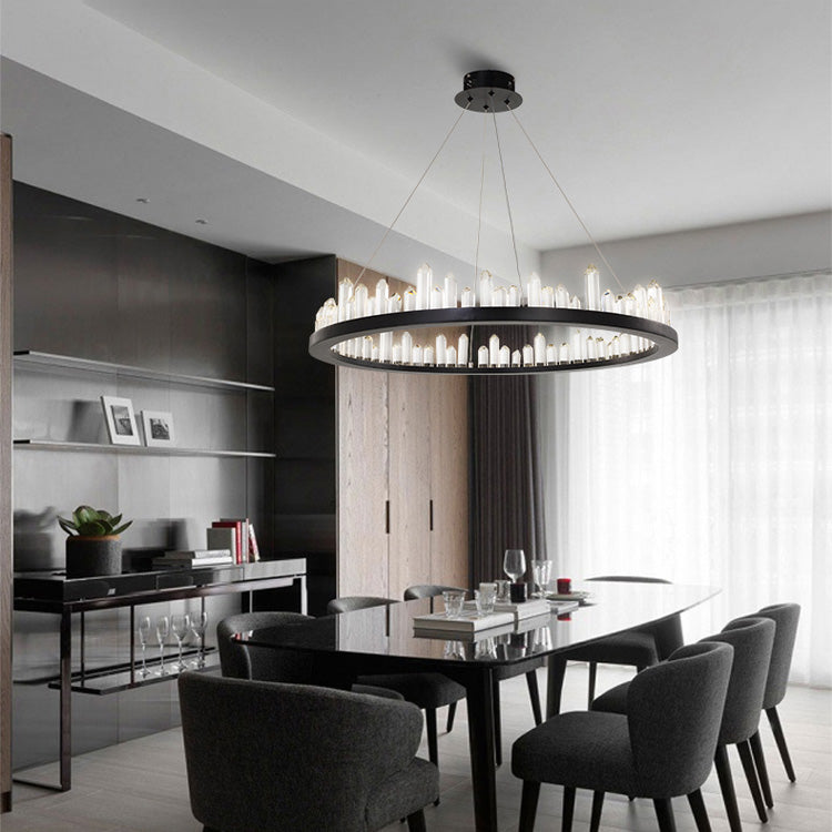Letitia Crystal Ring Chandelier - Yami Lightings