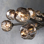 Belle De Crystal Ball Round Chandelier 36" - Yami Lightings