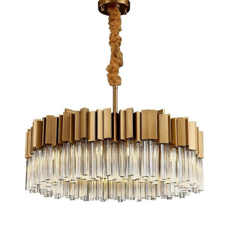 Kubica Round Crystal Chandelier - Yami Lightings