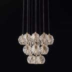 Belle De Crystal Ball Round Cluster Chandelier 19" - Yami Lightings
