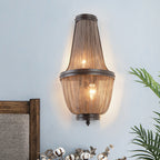 Aluminum Chain Wall Sconce In Living Room - Yami Lightings