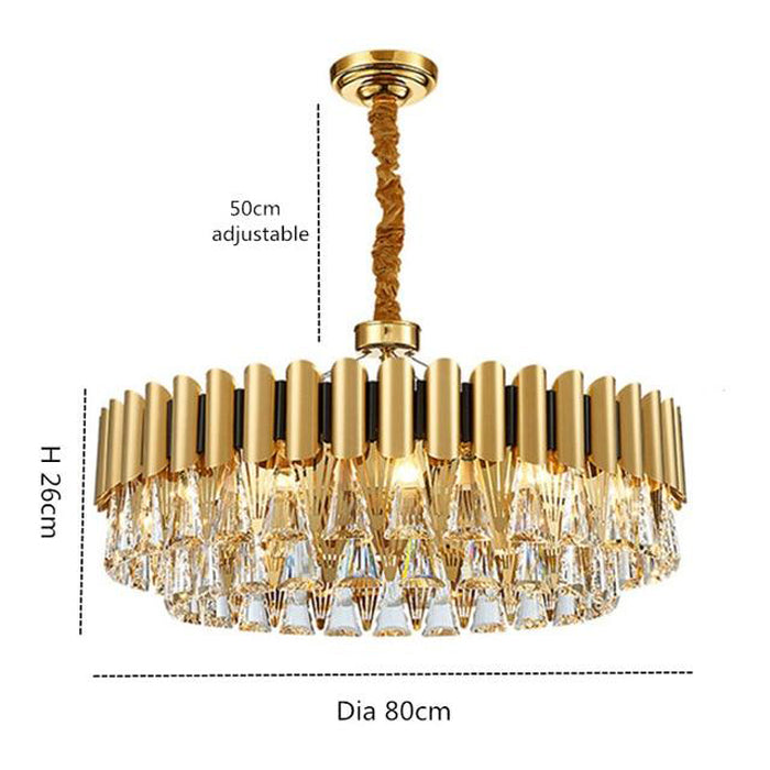 Stavros Crystal Chandelier - Yami Lightings