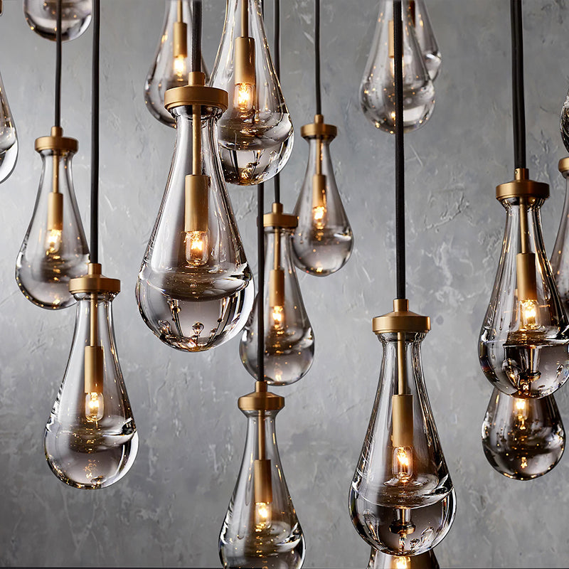 Raindrop Round Chandelier D60" - Yami Lightings
