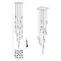 Square Raindrop Chandelier