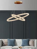 Gloria Modern Clear Crystal Ring Chandelier - Yami Lightings