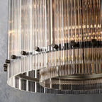 Marcia Glass Round Chandelier D22" - Yami Lightings