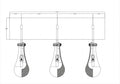 Customized Raindrop Wall Lamp