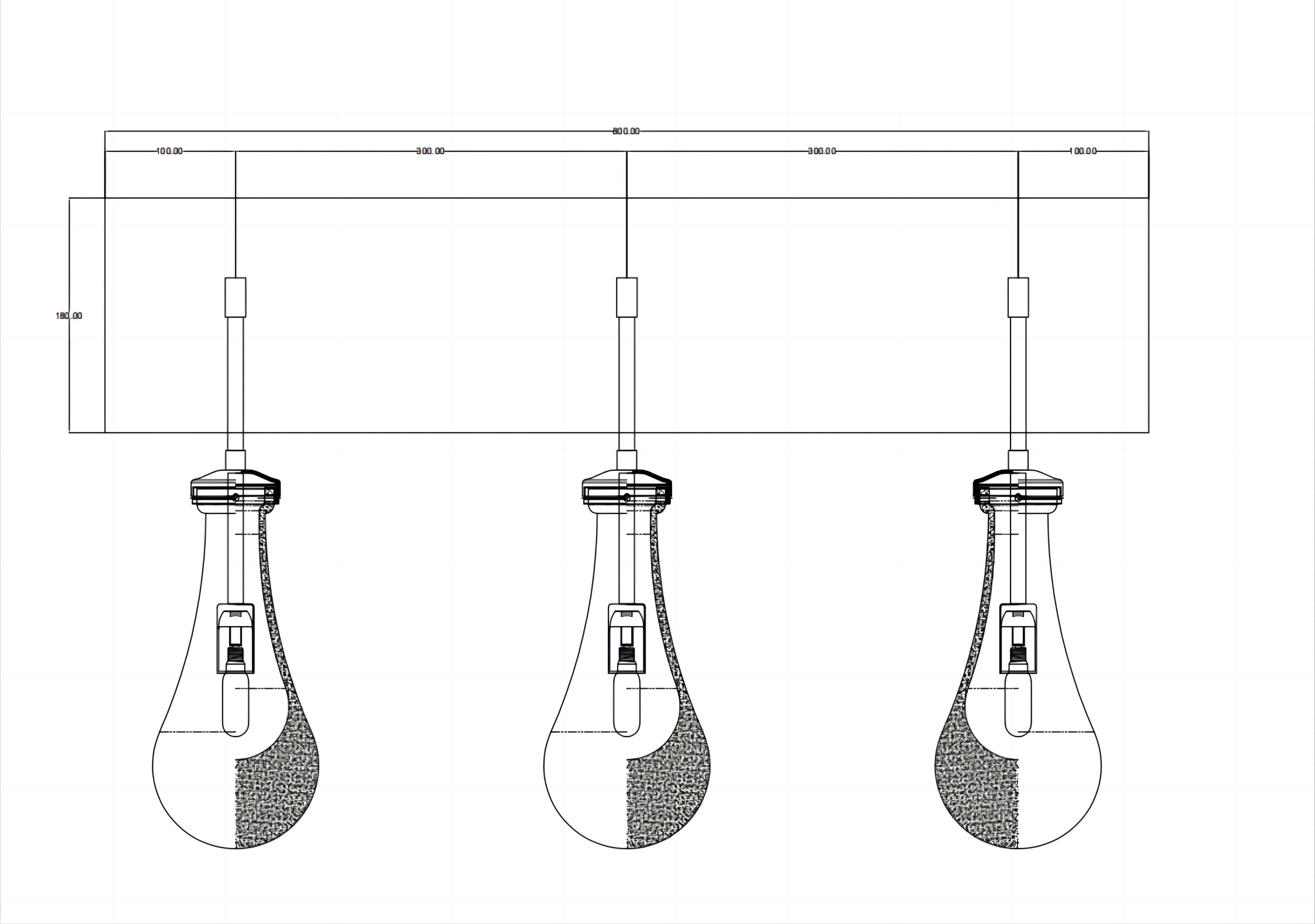 Customized Raindrop Wall Lamp