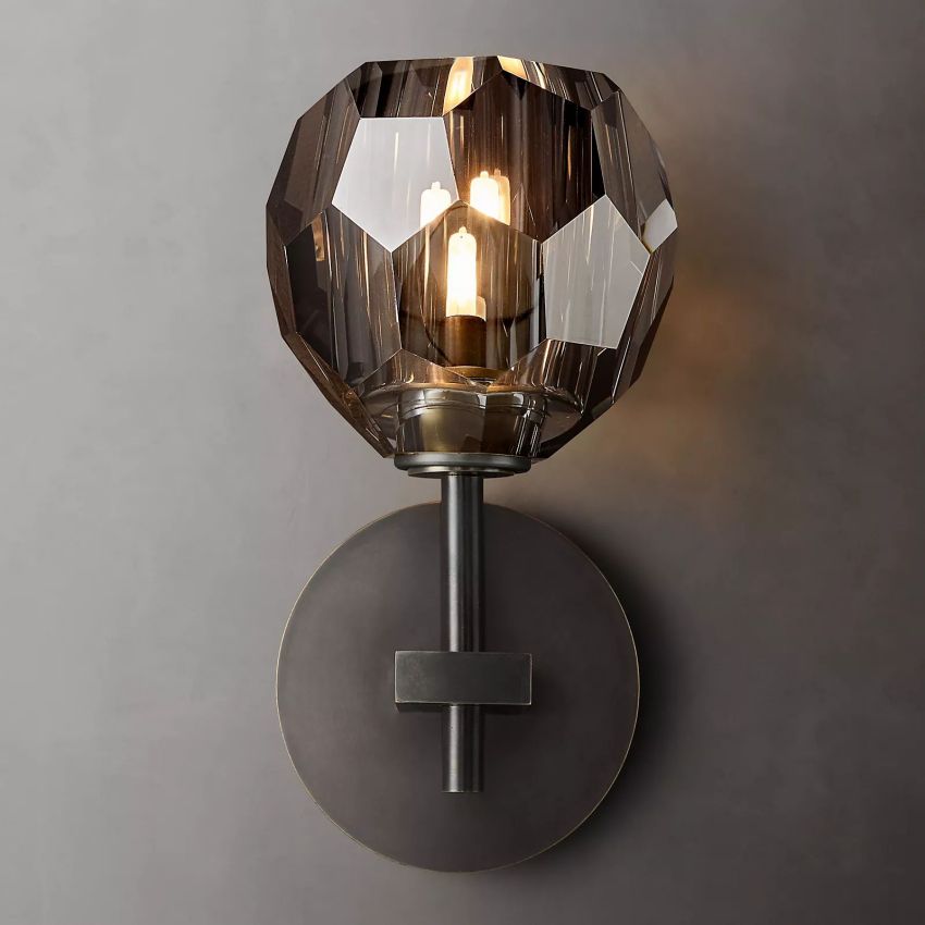 Belle De Crystal Ball Wall Sconce - Yami Lightings