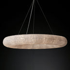 Luxury Crystal Halo Round Chandelier - Yami Lightings
