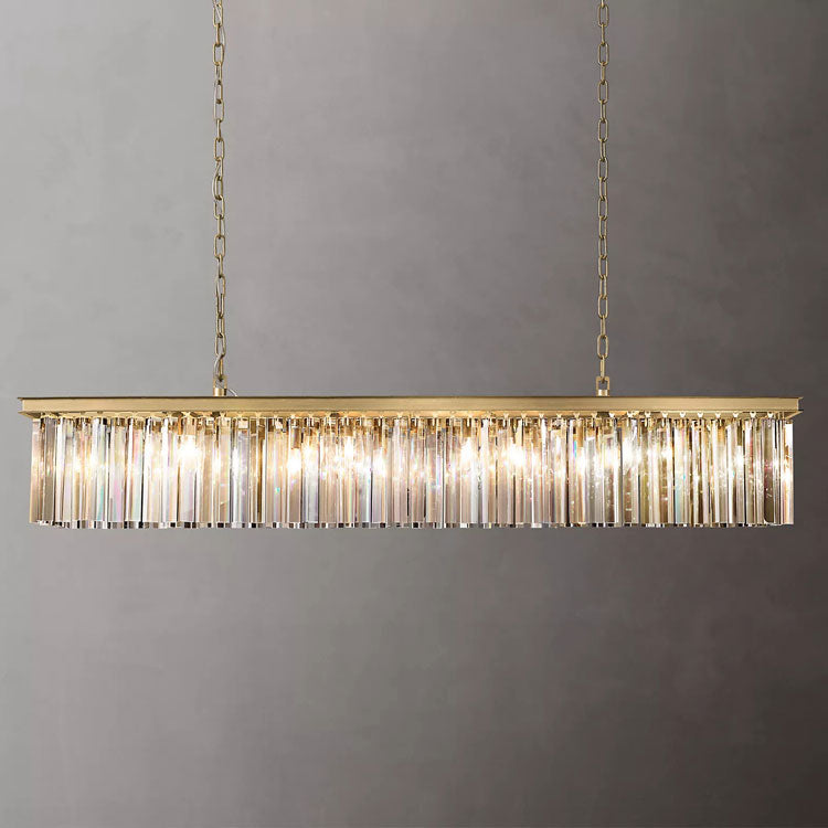 Eloise Modern Crystal Rectangular Chandelier - Yami Lightings