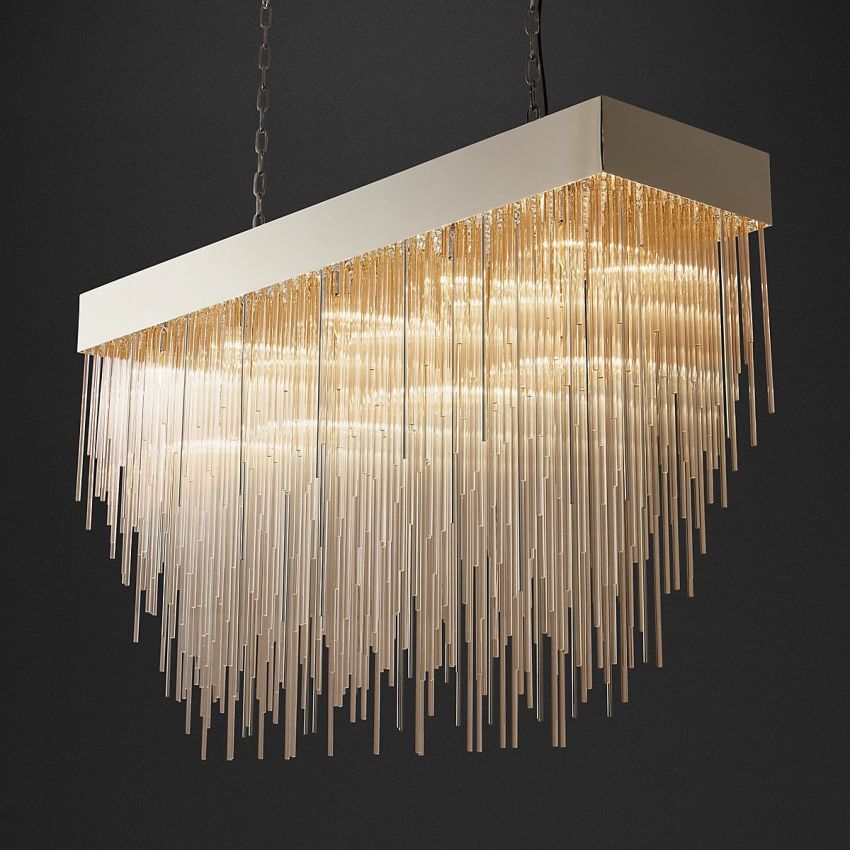 Cascade Square Chandelier 54" - Yami Lightings
