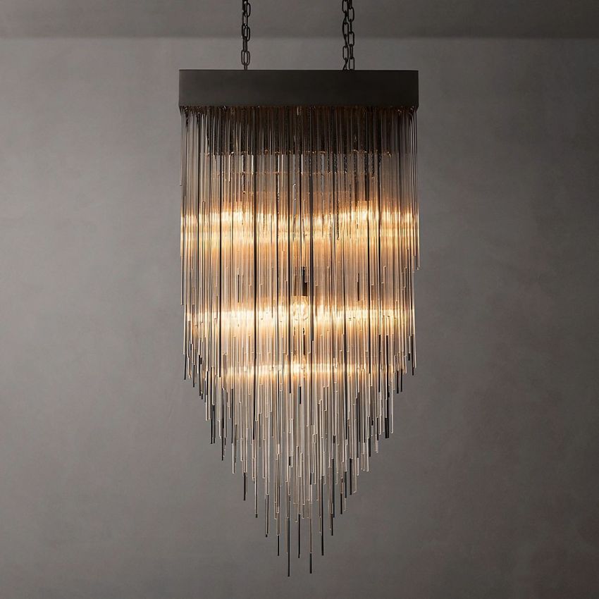 Cascade Square Chandelier 30" - Yami Lightings