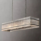 Marcia Glass Rectangular Chandelier 54" - Yami Lightings