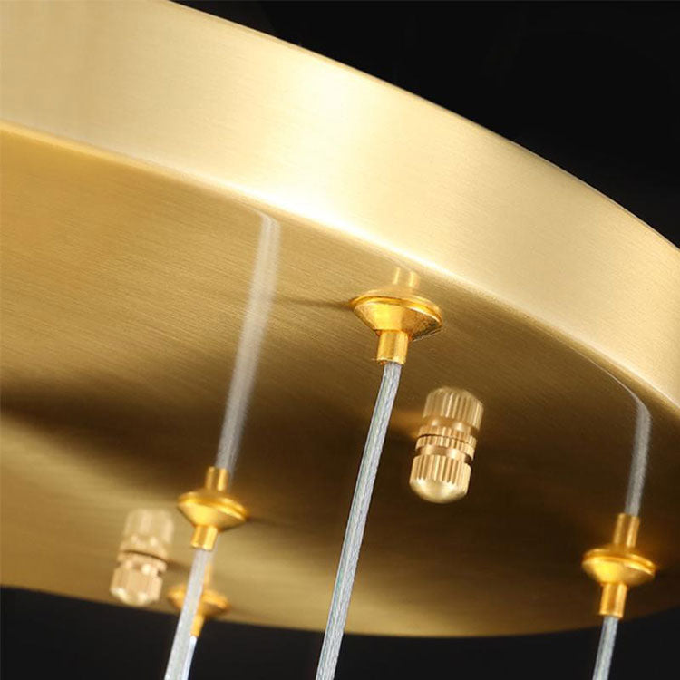 Aurelia Faceted Crystal Prisms  Staircase Loft Chandeliers - Yami Lightings