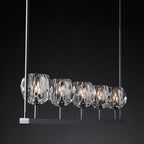 Belle De Crystal Linear Chandelier W 60" - Yami Lightings