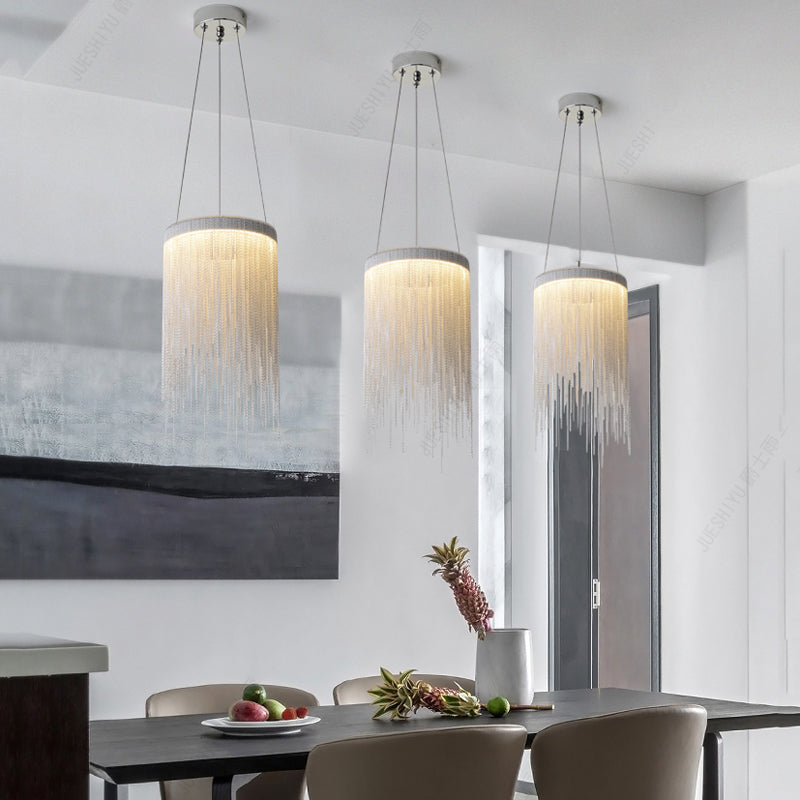 Fiona Aluminum Chain Tassel Pendant Light - Yami Lightings