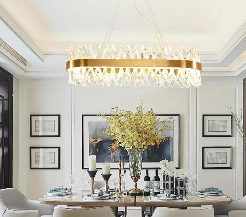 Arsenio Oval Crystal Chandelier - Yami Lightings