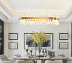 Arsenio Oval Crystal Chandelier - Yami Lightings