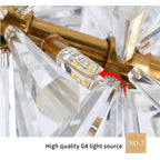 Kylia Long Crystal Chandelier - Yami Lightings