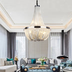 Eudora Luxury Aluminum Chain Tassel Chandelier - Yami Lightings