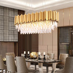 Elian Oval Crystal Chandelier - Yami Lightings