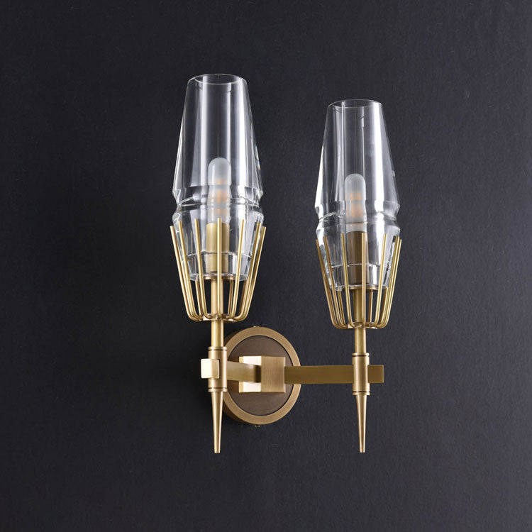 Delia Crystal Double Sconce - Yami Lightings
