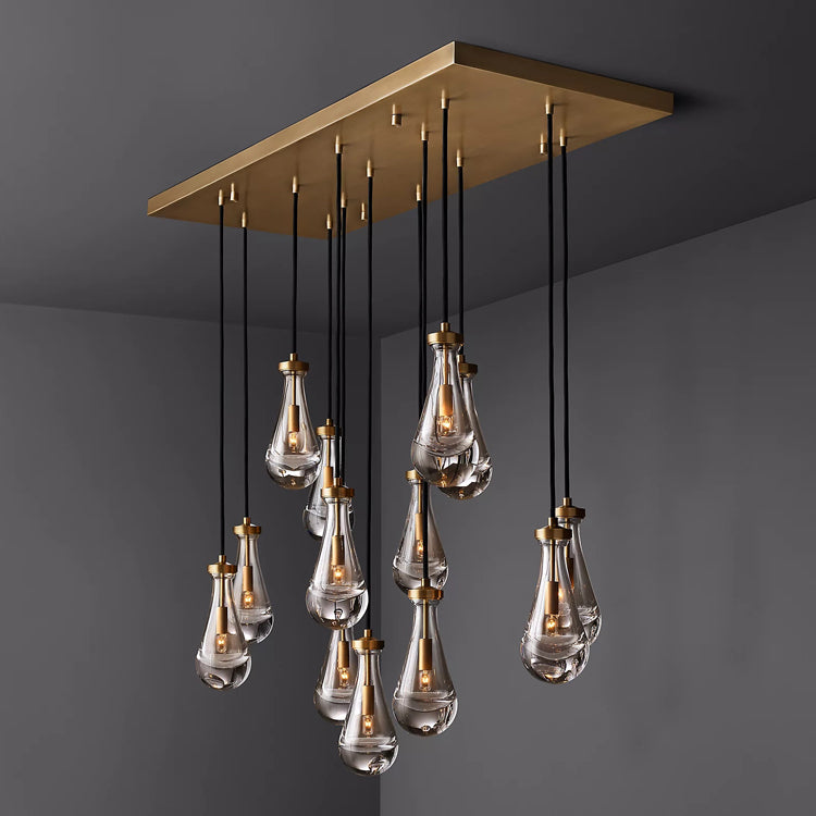 Raindrop Linear Chandelier 54" - Yami Lightings