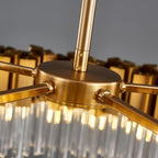 Kubica Oval Crystal Chandelier - Yami Lightings