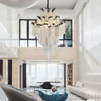 Gladys Aluminum Chain Tassel Stream Chandelier - Yami Lightings