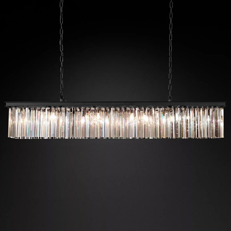 Eloise Modern Crystal Rectangular Chandelier - Yami Lightings