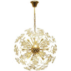 Golden Faceted Crystal Petal Dandelion Chandelier - Yami Lightings